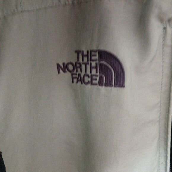 North Face Womens M HyVent Waterproof Jacket Coat Green/Gray  Full Zip Pockets - Picture 3 of 16